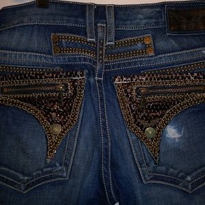 Men ROBIN'S JEAN sz 34 #D56518rnsnake Straight St